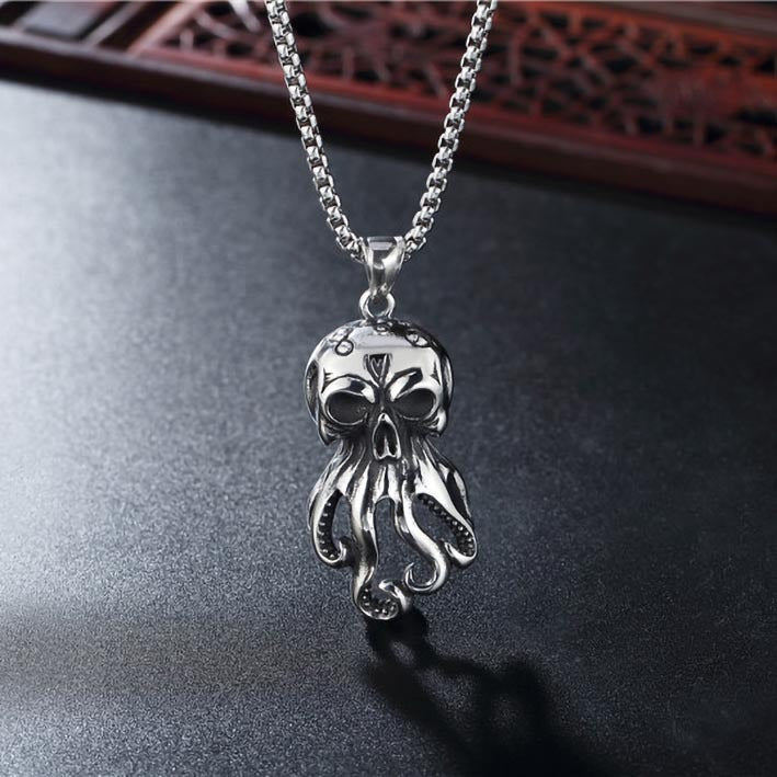 Wholesale Heart necklace human organ titanium steel chain